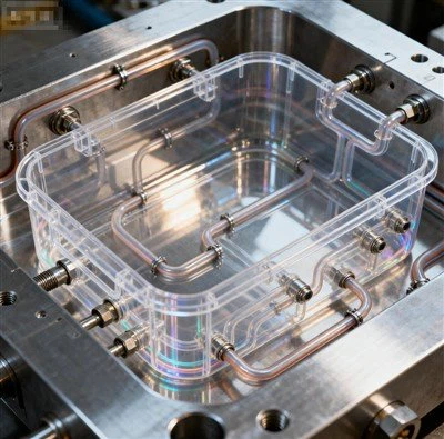 Molde de caja de plástico